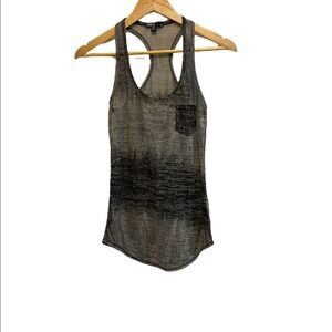 SWS Grey Ombré Racerback Lightweight Casual Tank Top S